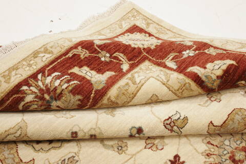 Ziegler Beige Hand Knotted 65 X 99  Area Rug 250-21478 Image 10