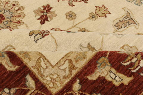 Ziegler Beige Hand Knotted 65 X 99  Area Rug 250-21478 Image 11