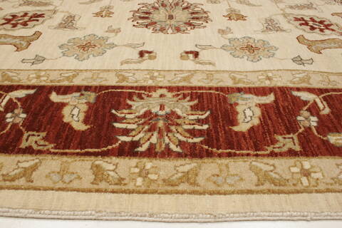Ziegler Beige Hand Knotted 65 X 99  Area Rug 250-21478 Image 15