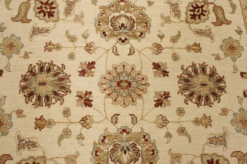 Ziegler Beige Hand Knotted 65 X 99  Area Rug 250-21478 Image 16