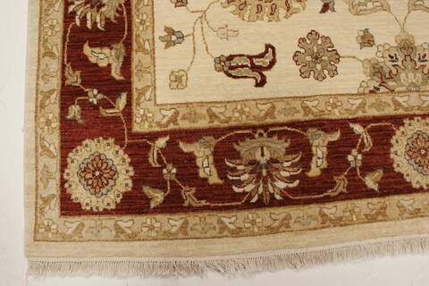 Ziegler Beige Hand Knotted 65 X 99  Area Rug 250-21478 Image 18