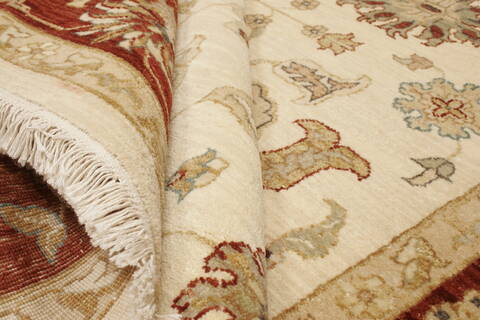 Ziegler Beige Hand Knotted 65 X 99  Area Rug 250-21478 Image 7