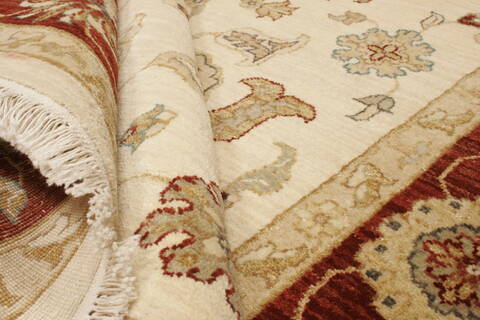 Ziegler Beige Hand Knotted 65 X 99  Area Rug 250-21478 Image 8