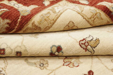 Ziegler Beige Hand Knotted 65 X 99  Area Rug 250-21478 Image 9