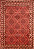 Yalameh Red Hand Knotted 82 X 116  Area Rug 100-21479 Thumb 0