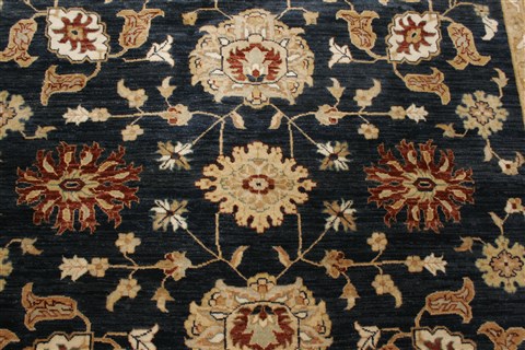 Ziegler Blue Hand Knotted 66 X 97 Area Rug 250-21483 Image 16