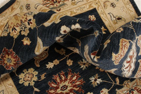Ziegler Blue Hand Knotted 66 X 97 Area Rug 250-21483 Image 6