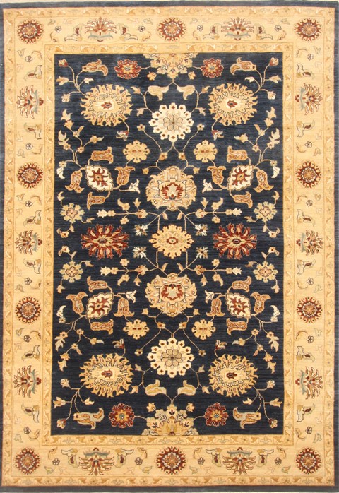 Ziegler Blue Hand Knotted 66 X 97 Area Rug 250-21483 Image 0