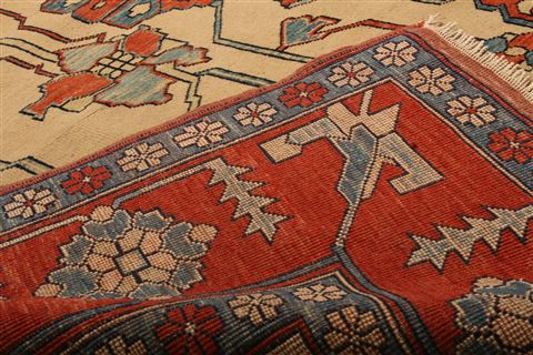 Kazak Beige Hand Knotted 88 X 122 Area Rug 100-21487 Image 2