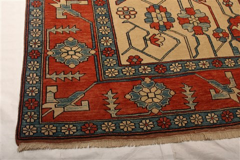 Kazak Beige Hand Knotted 88 X 122 Area Rug 100-21487 Image 4
