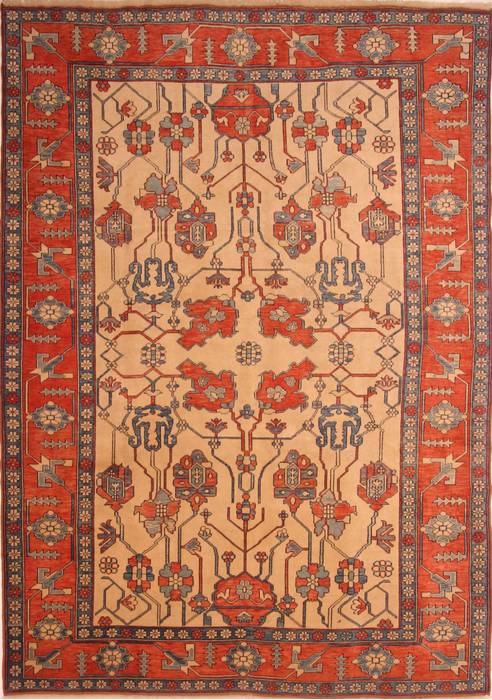 Kazak Beige Hand Knotted 88 X 122 Area Rug 100-21487 Image 0