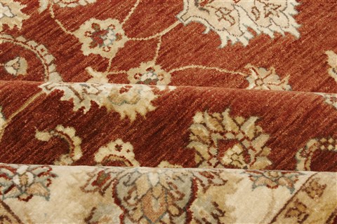 Chobi Brown Hand Knotted 81 X 101 Area Rug 250-21491 Image 14