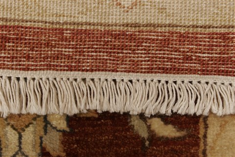 Chobi Brown Hand Knotted 81 X 101 Area Rug 250-21491 Image 17