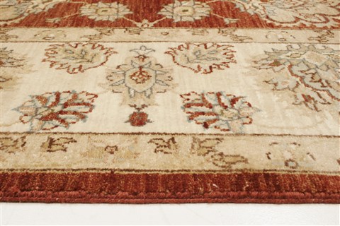 Chobi Brown Hand Knotted 81 X 101 Area Rug 250-21491 Image 18