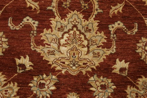 Chobi Brown Hand Knotted 81 X 101 Area Rug 250-21491 Image 19