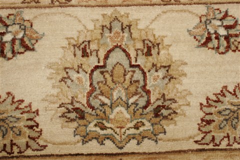Chobi Brown Hand Knotted 81 X 101 Area Rug 250-21491 Image 1