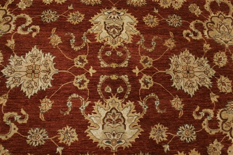 Chobi Brown Hand Knotted 81 X 101 Area Rug 250-21491 Image 20