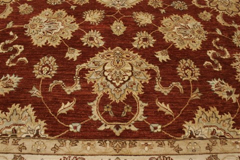 Chobi Brown Hand Knotted 81 X 101 Area Rug 250-21491 Image 21