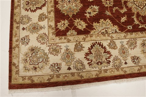 Chobi Brown Hand Knotted 81 X 101 Area Rug 250-21491 Image 22