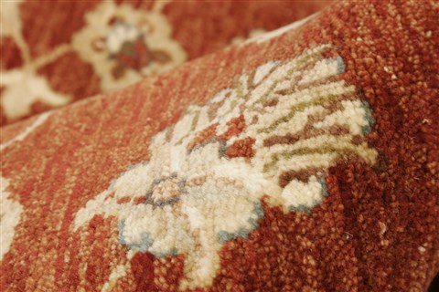 Chobi Brown Hand Knotted 81 X 101 Area Rug 250-21491 Image 2