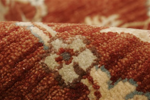 Chobi Brown Hand Knotted 81 X 101 Area Rug 250-21491 Image 3