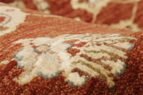 Chobi Brown Hand Knotted 81 X 101 Area Rug 250-21491 Image 5