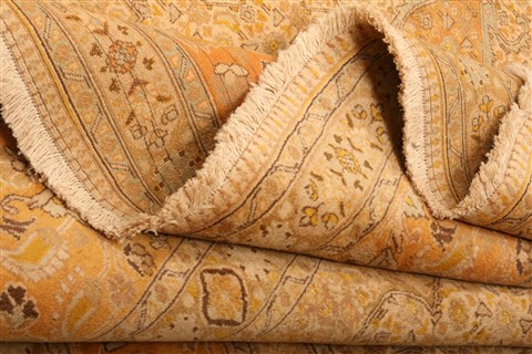 Birjand Yellow Square Hand Knotted 97 X 114 Area Rug 100-21494 Image 14