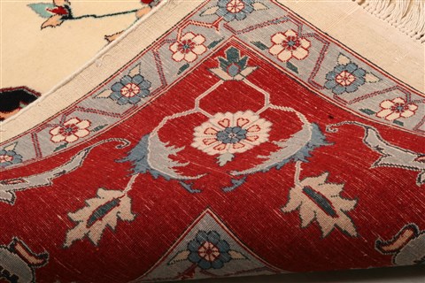 Tabriz Beige Hand Knotted 81 X 910 Area Rug 100-21497 Image 19