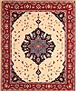 Tabriz Beige Hand Knotted 81 X 910  Area Rug 100-21497 Thumb 0
