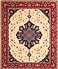 Tabriz Beige Hand Knotted 81 X 910 Area Rug 100-21497 Thumb 0