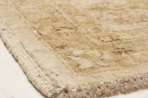 Pishavar Beige Hand Knotted 81 X 98  Area Rug 250-21498 Image 22