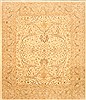 Pishavar Beige Hand Knotted 81 X 98  Area Rug 250-21498 Thumb 0