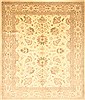 Chobi Beige Hand Knotted 82 X 98  Area Rug 250-21504 Thumb 0