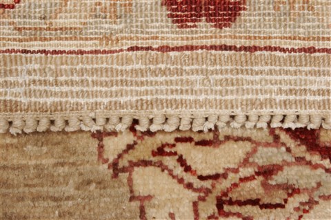 Pishavar Beige Hand Knotted 83 X 910  Area Rug 250-21510 Image 12