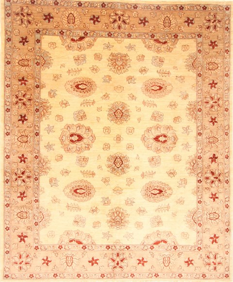Pishavar Beige Hand Knotted 711 X 97  Area Rug 100-21511 Image 0