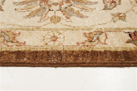 Chobi Brown Hand Knotted 81 X 104 Area Rug 250-21513 Image 14