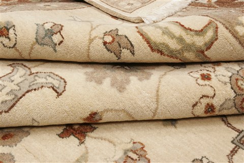 Ziegler Beige Hand Knotted 80 X 100 Area Rug 250-21514 Image 12