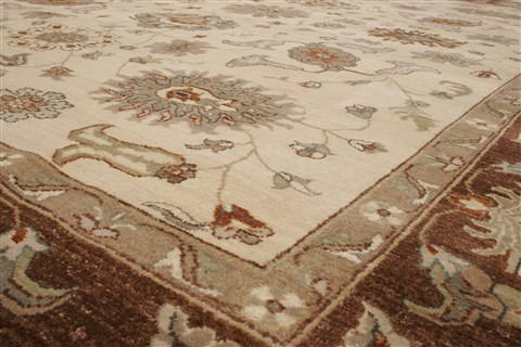 Ziegler Beige Hand Knotted 80 X 100 Area Rug 250-21514 Image 20