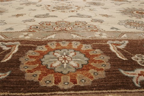 Ziegler Beige Hand Knotted 80 X 100 Area Rug 250-21514 Image 21