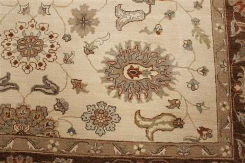Ziegler Beige Hand Knotted 80 X 100 Area Rug 250-21514 Image 23