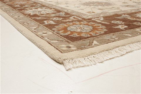 Ziegler Beige Hand Knotted 80 X 100 Area Rug 250-21514 Image 27