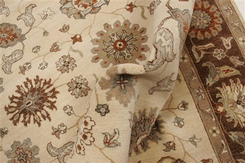 Ziegler Beige Hand Knotted 80 X 100 Area Rug 250-21514 Image 5