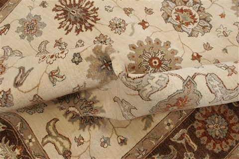 Ziegler Beige Hand Knotted 80 X 100 Area Rug 250-21514 Image 6