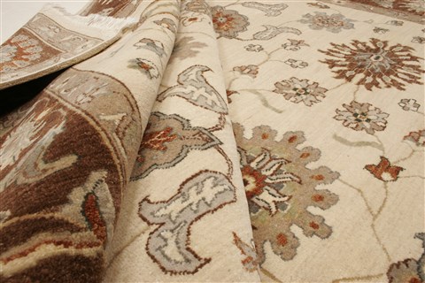 Ziegler Beige Hand Knotted 80 X 100 Area Rug 250-21514 Image 8
