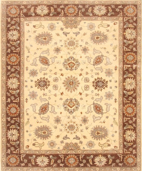 Ziegler Beige Hand Knotted 80 X 100 Area Rug 250-21514 Image 0