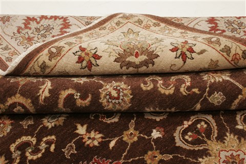 Agra Brown Hand Knotted 81 X 911 Area Rug 250-21515 Image 11