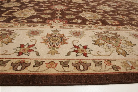 Agra Brown Hand Knotted 81 X 911 Area Rug 250-21515 Image 17
