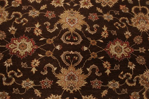 Agra Brown Hand Knotted 81 X 911 Area Rug 250-21515 Image 18