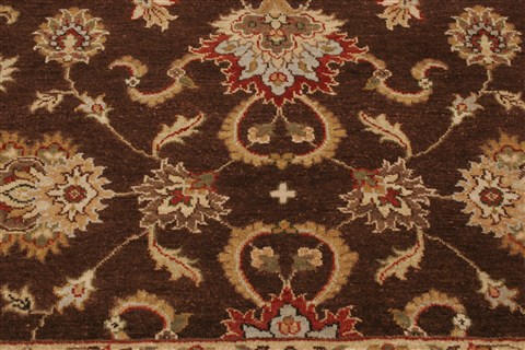Agra Brown Hand Knotted 81 X 911 Area Rug 250-21515 Image 19