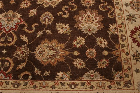 Agra Brown Hand Knotted 81 X 911 Area Rug 250-21515 Image 20